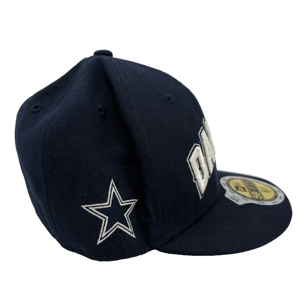 Dallas Cowboys Football NFL NEW ERA 2012 59Fifty Kids Cap Navy Blue 6 3/4 New